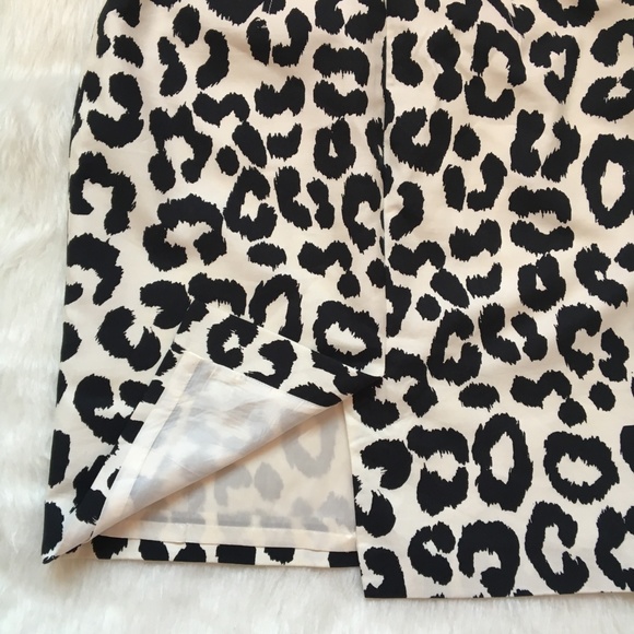 Ann Taylor Loft Leopard Print Skirt Size 6 - Picture 3 of 9